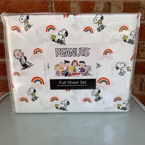 New Peanuts Snoopy Rainbow Pride Full Size Sheet Set Berkshire
